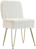 Vanity Chair with Storage | Comfy Ottoman with Folding Back by Manyday