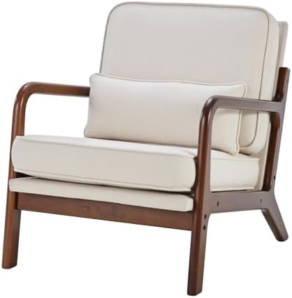 DUMOS Mid Century Modern Accent Chair, 16'' Seat Height Cozy Lounge Chair by DumosLifestyle