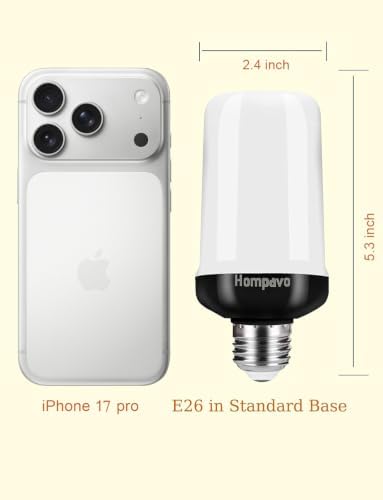 Hompavo 【Upgraded】 Flame Light Bulbs for Home Decor with Upside Down Effect - Image 6