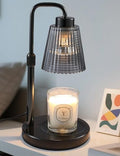 Marble Candle Warmer Lamp Black with Cycle Timer, Dimmable Wax Melt Warmer by GODONLIF
