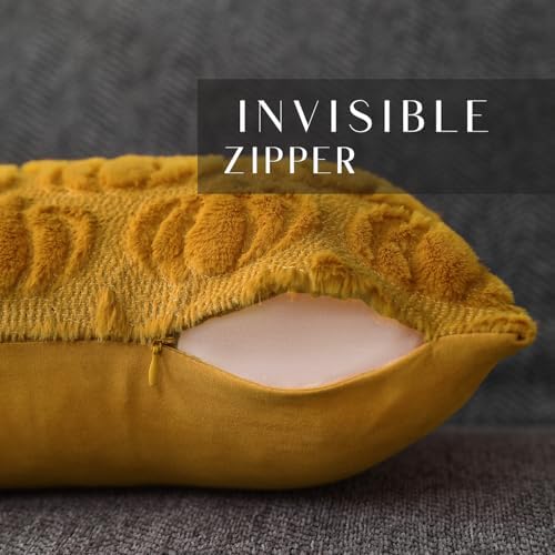 DFXSZ Fall Pillow Covers 12x20 2Pcs Yellow Pumpkin Fall Decoration for Home - Image 2