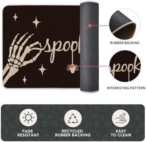 Artoid Mode Halloween Kitchen Mats Set of 3-17"x29"+17"x36"+17"x47" - Image 6