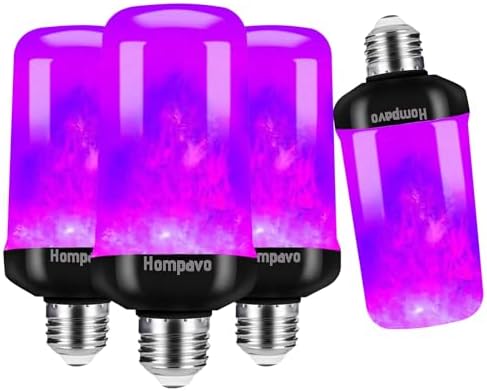 Hompavo 【Upgraded Flame Light Bulbs for Home Decor with Upside Down Effect by Hompavo