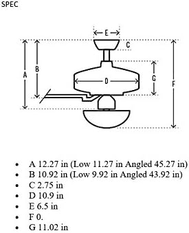 Hunter 52 inch Indoor Ceiling Fan No Light with Pull Chain - Bronze Ceiling Fan without Light, Standard Mount, 5 Blades, For Bedroom, Living Room, or Kitchen - Builder Elite 53242, New Bronze