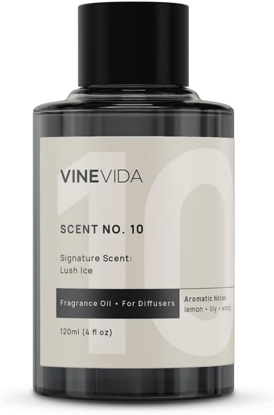 VINEVIDA Lush Ice Fragrance Oil for Cold Air Diffusers - 4 Fl Oz - Essential Oils for Diffuser Oil Refill & Air Freshener Room Spray