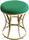 Vanity Chair, Small Velvet Vanity Stool & Ottoman Bench for Bathroom, Dorm by ELLENSAMQI