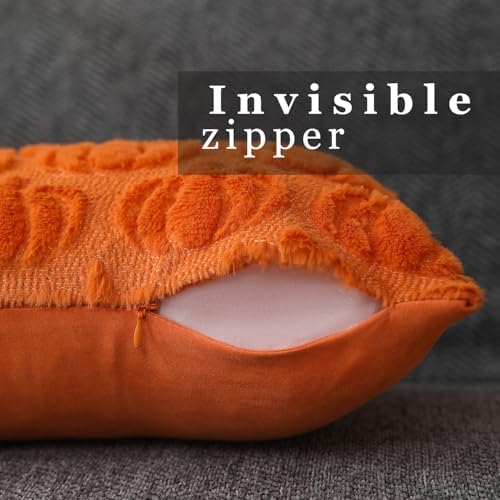 DFXSZ Fall Pillow Covers 12x20 2Pcs Orange Pumpkin Fall Decoration for Home - Image 2