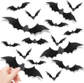 140Pcs Bats Halloween Decor, Real Scary Bat Stickers for Halloween Party by Unknown