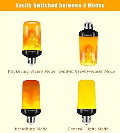 Hompavo 【Upgraded】 Flame Light Bulbs for Home Decor with Upside Down Effect - Image 4