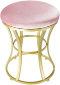 Vanity Chair, Small Velvet Vanity Stool & Ottoman Bench for Bathroom, Dorm by ELLENSAMQI