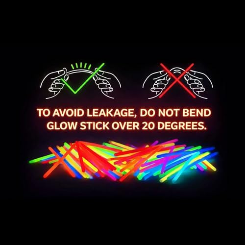 PartySticks Glow Sticks Party Supplies 100pk - 8 Inch Glow in the Dark Light Up Sticks Party Favors, Glow Party Decorations, Neon Party Glow Necklaces and Glow Bracelets with Connectors - Image 3