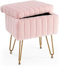DUMOS Vanity Stool Chair, Ottoman with Storage for Living Room, Bedroom by DumosLifestyle
