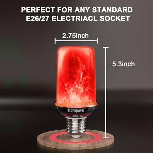 Hompavo 【Upgraded Flame Light Bulbs for Home Decor with Upside Down Effect - Image 6