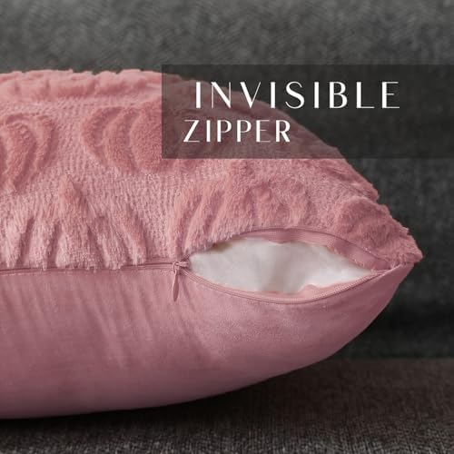 DFXSZ Fall Pillow Covers 16x16 2Pcs Pink Pumpkin Fall Decorations for Home - Image 2