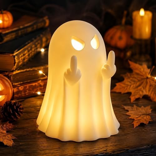 Halloween Ghost Figurine Cute Spooky Ghost Statue White by Unknown