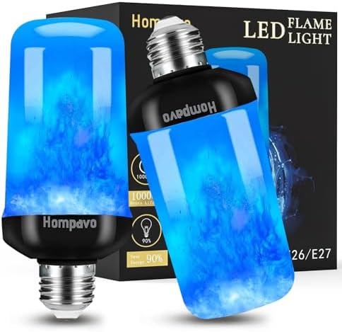Hompavo 【Upgraded Flame Light Bulbs for Home Decor with Upside Down Effect by Hompavo