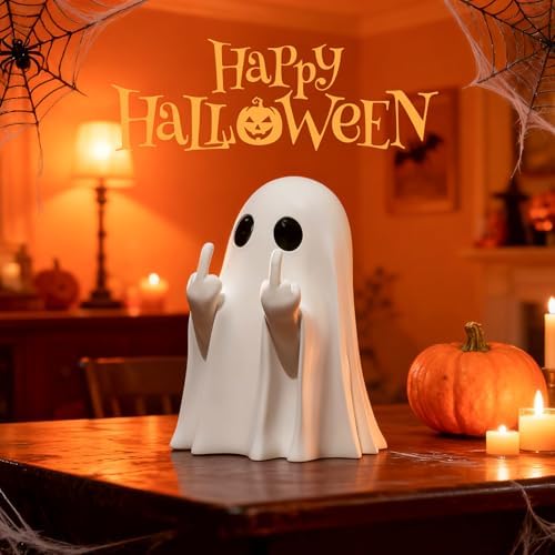Halloween Ghost Figurine White Decorative Cute Finger Ghost Ornaments - Image 5