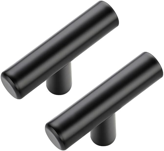 JOY DECOR 20 Pack Cabinet Knobs, Black Cabinet Handles, 2in Kitchen Cabient Knobs, Single Hole Drawer Knobs for Dresser Drawers