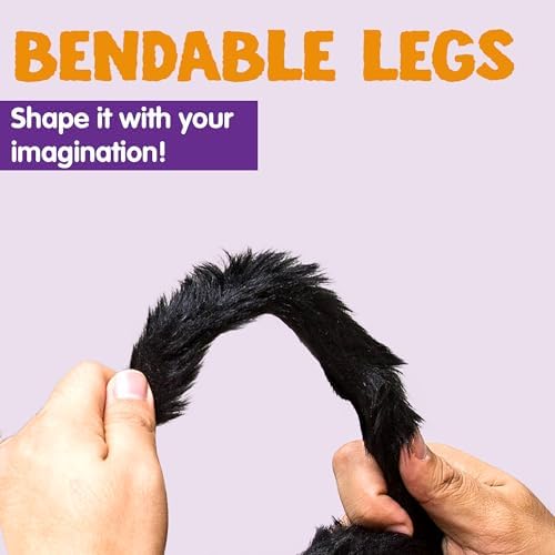JOYIN 2 Pack 5 Ft Halloween Outdoor Decorations Hairy Black Spider, Scary Giant Spider, Fake Large Haunted House Props, Halloween Yard Lawn Decorations Party Indoor Decor - Image 5