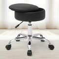 Adjustable Vanity Stool Storage Swivel Rolling Vanity Chair with Wheels by RUCUKEN