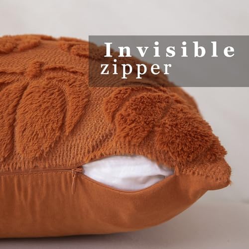 DFXSZ Fall Pillow Covers 12x20 2Pcs Rust Pumpkin Fall Decorations for Home - Image 2