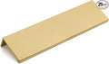 goldenwarm 25 Pack Gold Finger Edge Pulls Drawer Finger Pulls Champagne Gold Kitchen Hardware Handles Bedroom Dresser Drawers,5in Hole Center