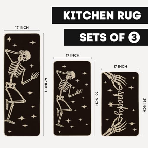 Artoid Mode Halloween Kitchen Mats Set of 3-17"x29"+17"x36"+17"x47" - Image 3