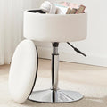 Adjustable Vanity Stool with Storage Swivel Vanity Chair Makeup by RUCUKEN