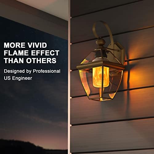 Hompavo 【Upgraded Flame Light Bulbs for Home Decor with Upside Down Effect - Image 2