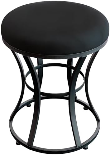 Vanity Chair, Small Velvet Vanity Stool & Ottoman Bench for Bathroom, Dorm by ELLENSAMQI