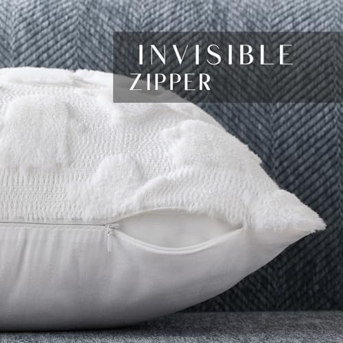 DFXSZ Halloween Pillow Covers 20x20 inch 2Pcs White Ghost Halloween Decor - Image 2