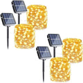 Joomer Solar Fairy Lights, 4Pack Total 104FT 320LED Lights, Warm White by Joomer