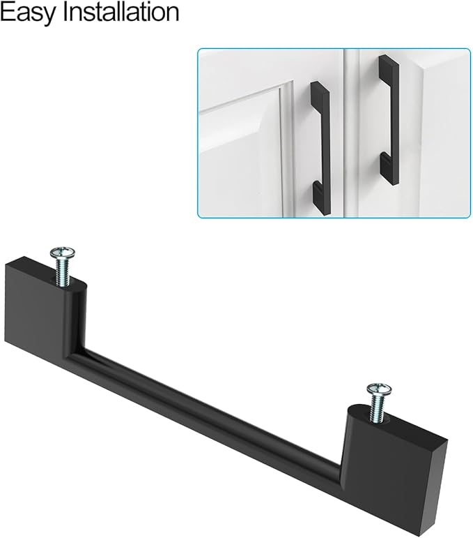 6 Pack Matte Black Cabinet Pulls 15 Inch Cabinet Handles Kitchen Cabinet Hardware Kitchen Handles for Cabinets Black Wardrobe Pulls Drawer Handle