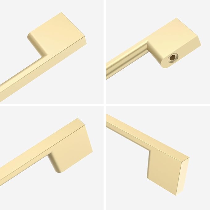 10 Pack Brushed Gold Cabinet Pulls 5 Inch Cabinet Handles Kitchen Cabinet Hardware Kitchen Handles for Brass Dresser Pulls