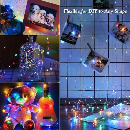 Joomer Solar Fairy Lights, 4Pack Total 104FT 320LED Lights, Multicolor - Image 4