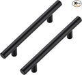 JOY DECOR 30 Pack Cabinet Handles, Black Cabinet Pulls, 3-3/4 in Hole Center Kitchen Hardware, Stainless Steel T Bar Handles for Dresser Drawers