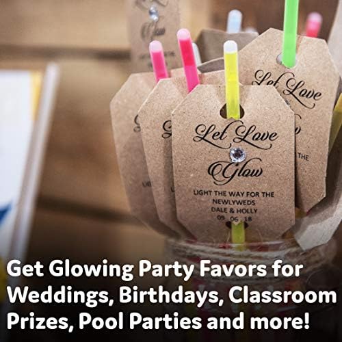 PartySticks Glow Sticks 800 pack - 8 Inch Glow in The Dark Light Up Sticks Party Favors, Glow Party Decorations, Neon Party Glow Necklaces and Glow Bracelets with Connectors - Image 5