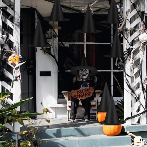 36 PCS Witch Hats, Black Witches Hat Halloween Decorations Ceiling Porch - Image 5