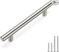 homdiy 25 Pack Brushed Nickel Cabinet Pulls Drawer Handles Cabinet Hardware Stainless Steel Cabinet Handles 4in Hole Centers Cupboard Pull Drawer Pulls, 201SN