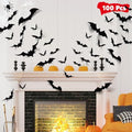 LUDILO 100Pcs Bats Halloween Decorations: Halloween Bats Wall Décor Sticker by LUDILO