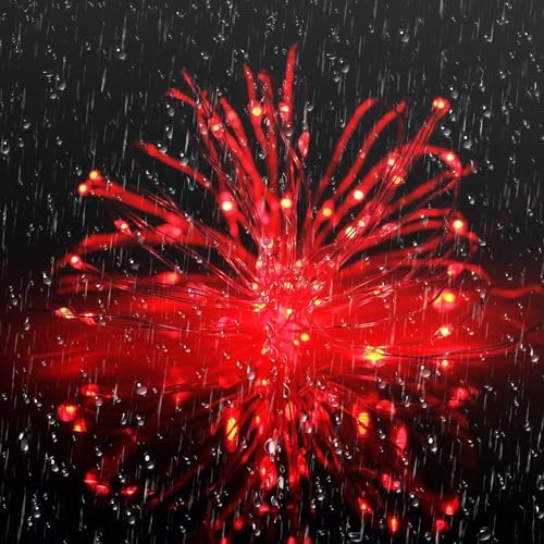 Joomer Solar Fairy Lights, 2-Pack Total 80FT 240LED String Lights, Red - Image 6