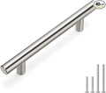 homdiy Cabinet Handles Brushed Nickel 40 Pack 3-1/2in(90mm) Hole Center Drawer Pulls Stainless Steel Kitchen Drawer Door Handles for Dresser Drawers
