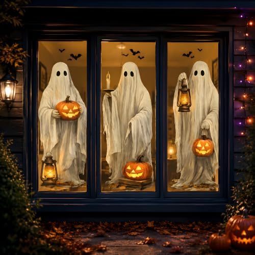Halloween Decorations - Ghost Window Clings for Halloween Party Decor - Image 4