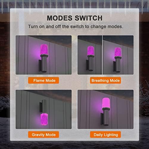 Hompavo 【Upgraded Flame Light Bulbs for Home Decor with Upside Down Effect - Image 5