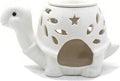 Ceramic Turtle Oil Burner Tealight Wax Warmer Burner for Scented Cubes Turtle Candle Wax Melter for Home Bedroom Aromatherapy Gifts for Mom Grandma