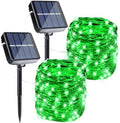 Joomer Solar Fairy Lights, 2-Pack Total 80FT 240LED String Lights, Green by Joomer