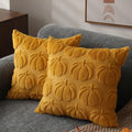DFXSZ Fall Pillow Covers 16x16 2Pcs Yellow Pumpkin Fall Decoration for Home by DFXSZ