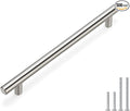 homdiy 500 Pack Brushed Nickel Cabinet Hardware Cabinet Pulls - HD201SN Cupboard Handles Modern Cabinet Door Handles 7-1/2inch Hole Center Modern T-Bar Pulls