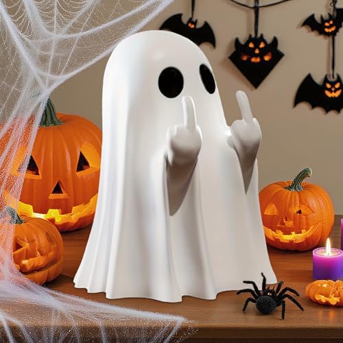 White Decorative Halloween Ghost Figurine (off white Big Halloween Ghost) - Image 5