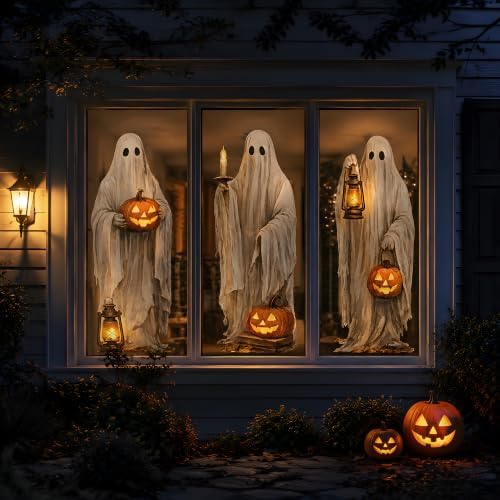 Halloween Decorations - Ghost Window Clings for Halloween Party Decor - Image 6